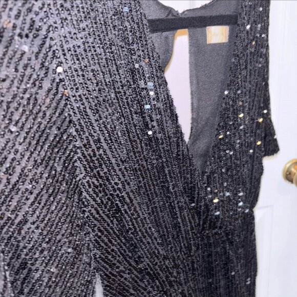 Altar’d State, Black Sequin Dress Size M - Picture 7 of 7